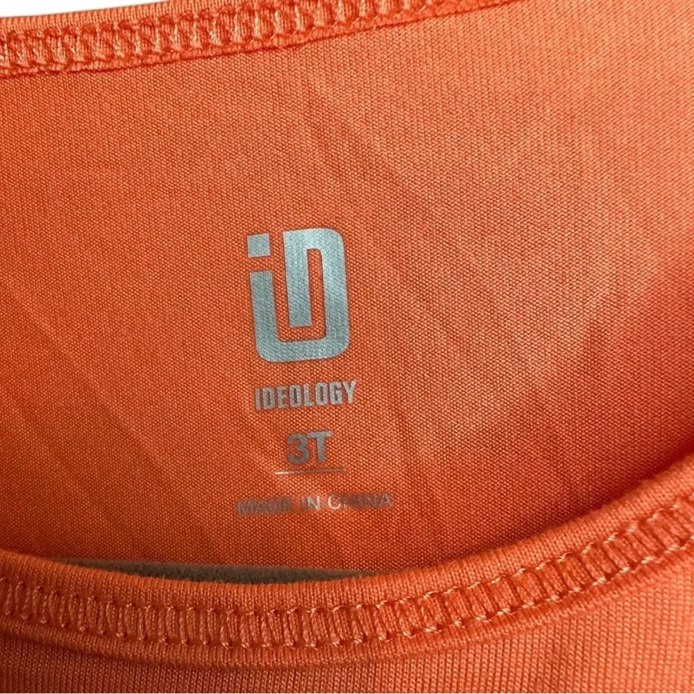 Ideology Orange Kids Tank Top with Positive Message